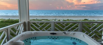 Beachfront + Hot Tub | Game Room + Pets | Sleep 18