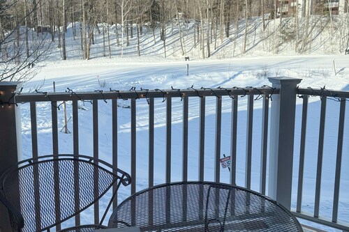 Ski in/ski out condo w/ pond & mtn views, fireplace, tennis courts & w/d