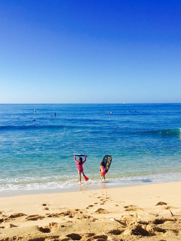 Sun-loungers, beach towels
