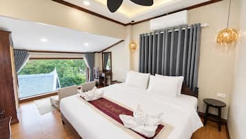 Double Room, Mountain View | Premium bedding, memory foam beds, in-room safe, desk