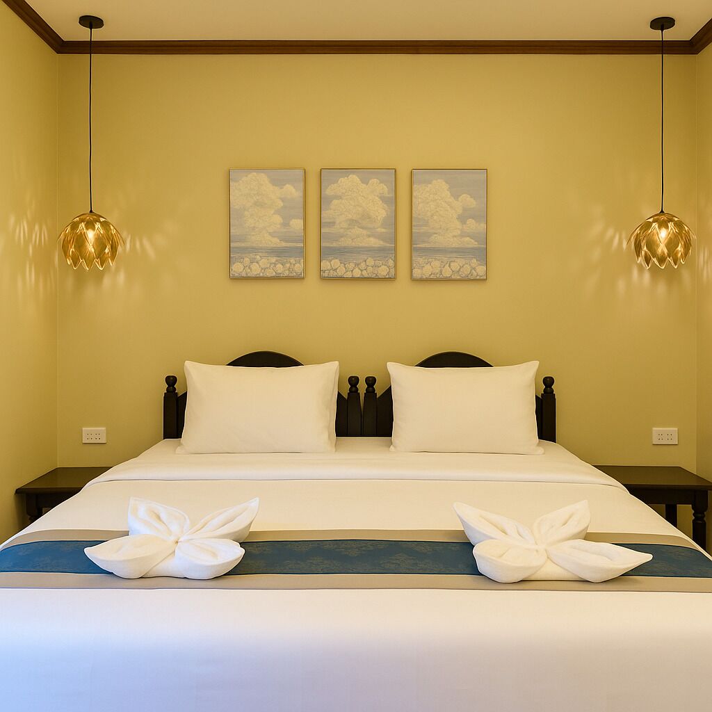 Deluxe Double Room | In-room safe, desk, laptop workspace, blackout curtains