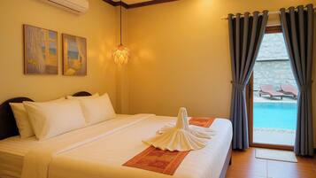 Deluxe Double or Twin Room, Balcony, Pool View | Balcony view