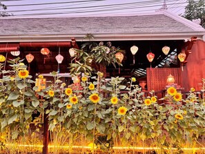 Vista frontal de la propiedad