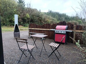 屋外ダイニングエリア