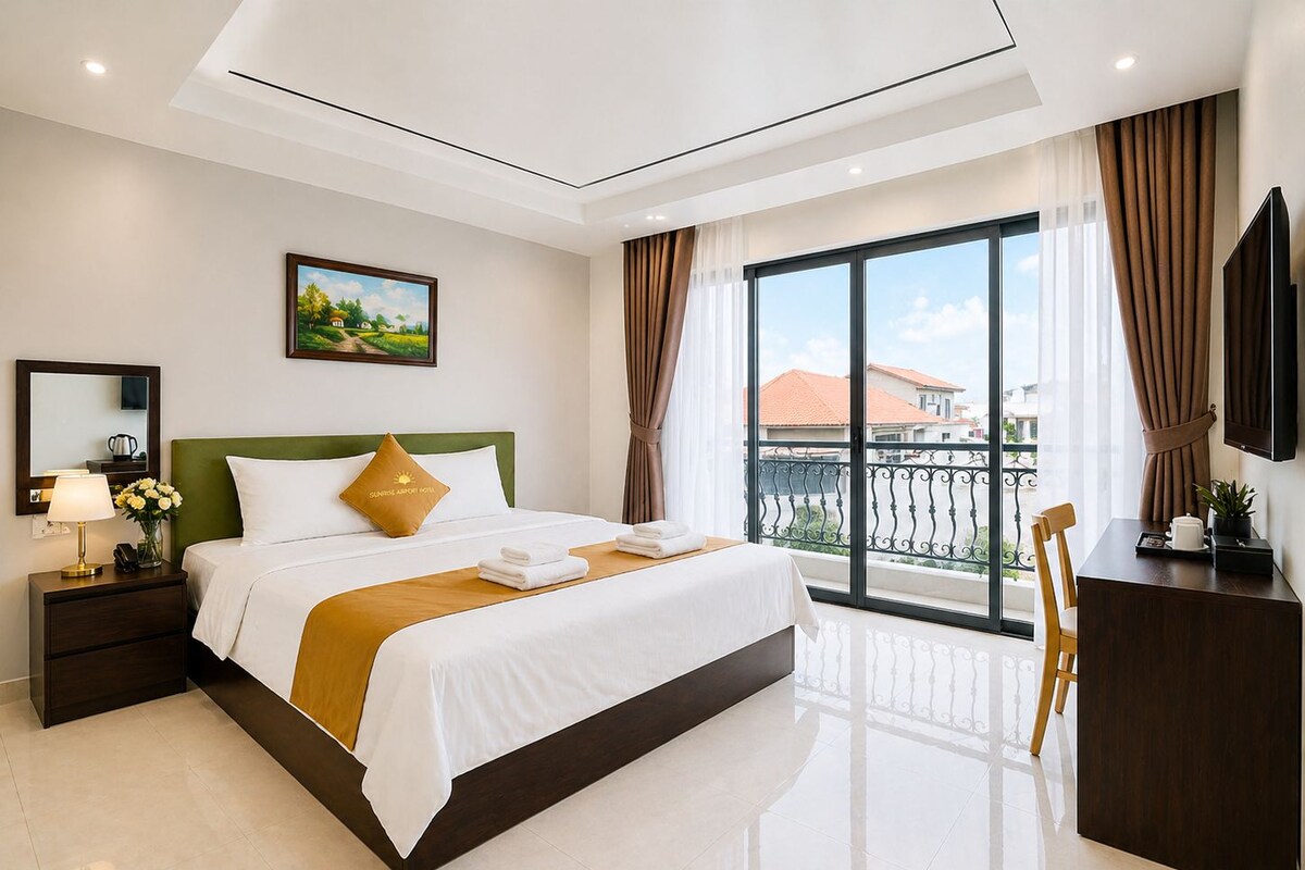 Deluxe Double Room, Balcony, Garden View | Soundproofing, WiFi (free), bed sheets