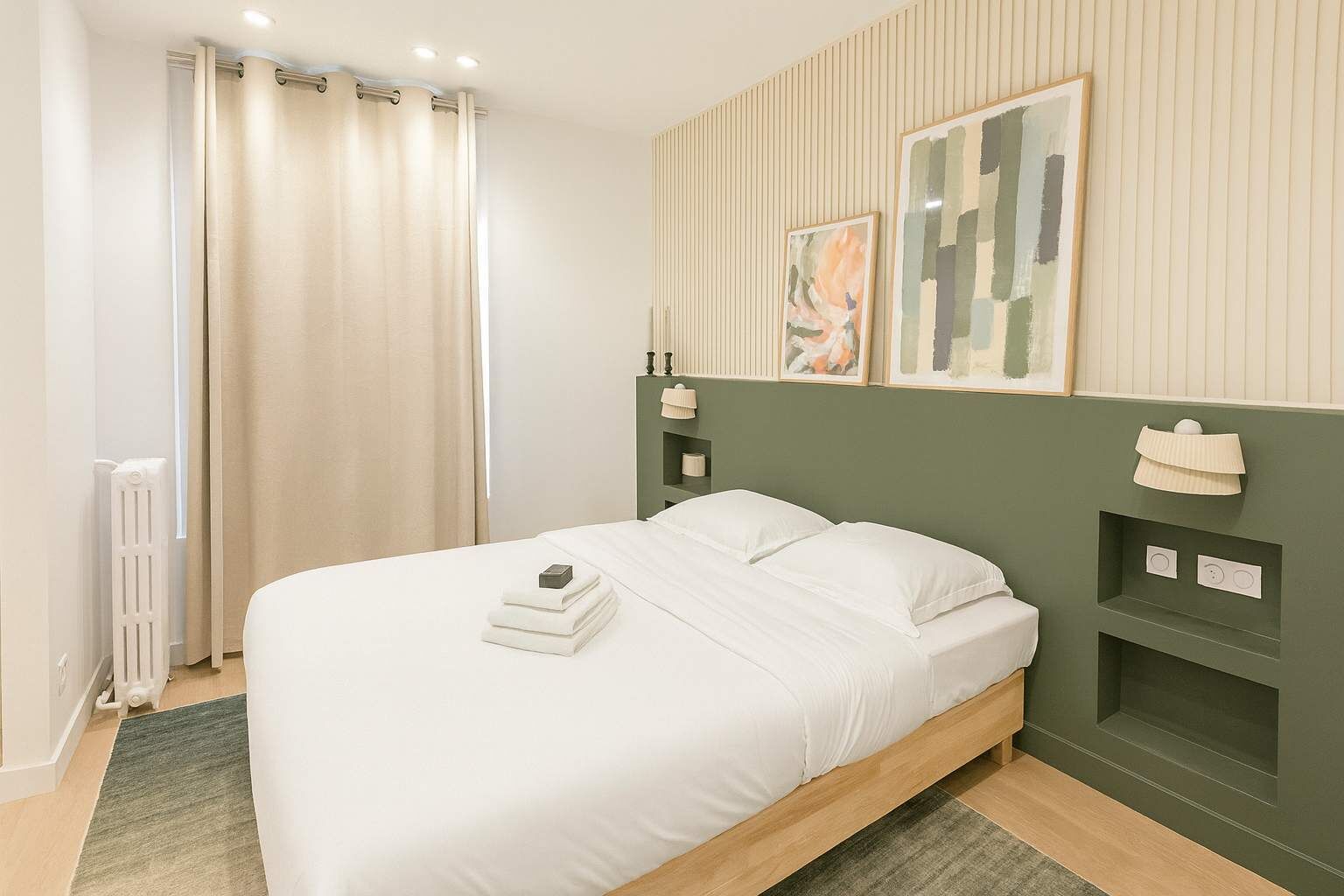 2 habitaciones, tabla de planchar con plancha, wifi y ropa de cama 