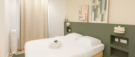 2 chambres, fer et planche Ă repasser, Wi-Fi, draps fournis