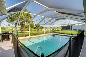 A heated pool