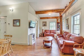 TV, books, video library