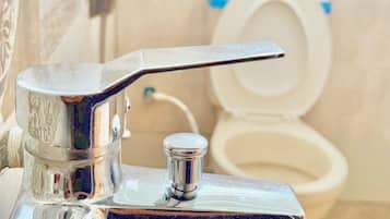 Superior Double Room, Private Bathroom, Mountain View | Bathroom | Shower, towels, soap, shampoo