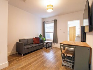 TV, fireplace - Central Oswestry 2 Bedroom House (Shropshire)