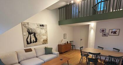 Ferienwohnung Stubn Laubenstein 90 qm, 3 Schlafzimmer, Wohnzimmer mit Schlafcouch und Balkon