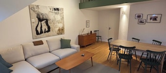 Apartment Stubn Laubenstein 90 sqm, 3 bedrooms, living room with sofa bed and balcony