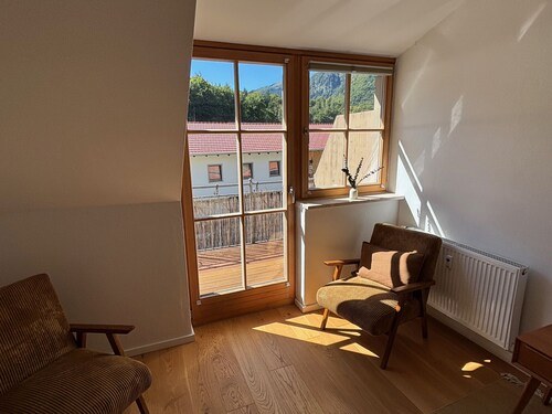 Apartment Stubn Laubenstein 90 sqm, 3 bedrooms, living room with sofa bed and balcony