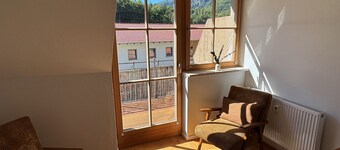 Apartment Stubn Laubenstein 90 sqm, 3 bedrooms, living room with sofa bed and balcony