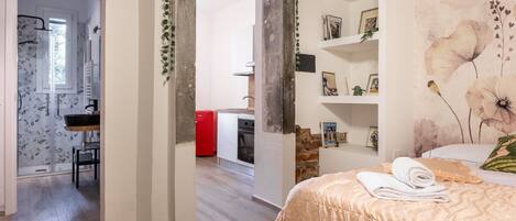 1 makuuhuone, vauvan matkasänky, ilmainen Wi-Fi