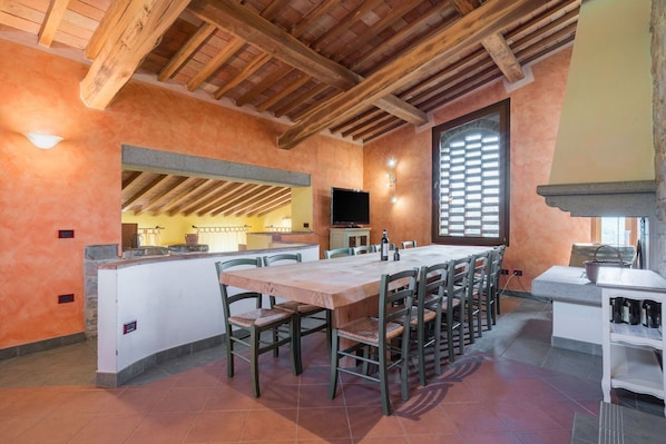 Dining - Villa Torre With Pool And Ac (Poggibonsi)