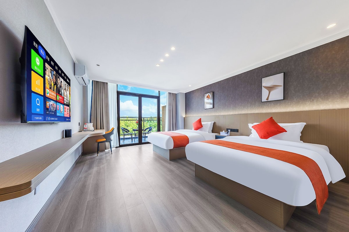 Habitación Deluxe con 1 cama matrimonial o 2 individuales | Escritorio, espacio para trabajar con laptop y wifi gratis