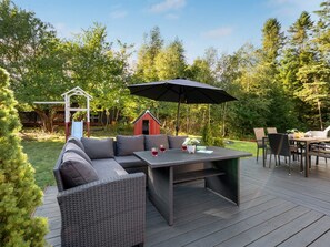 屋外ダイニングエリア