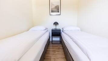 3 bedrooms, individually furnished, bed sheets