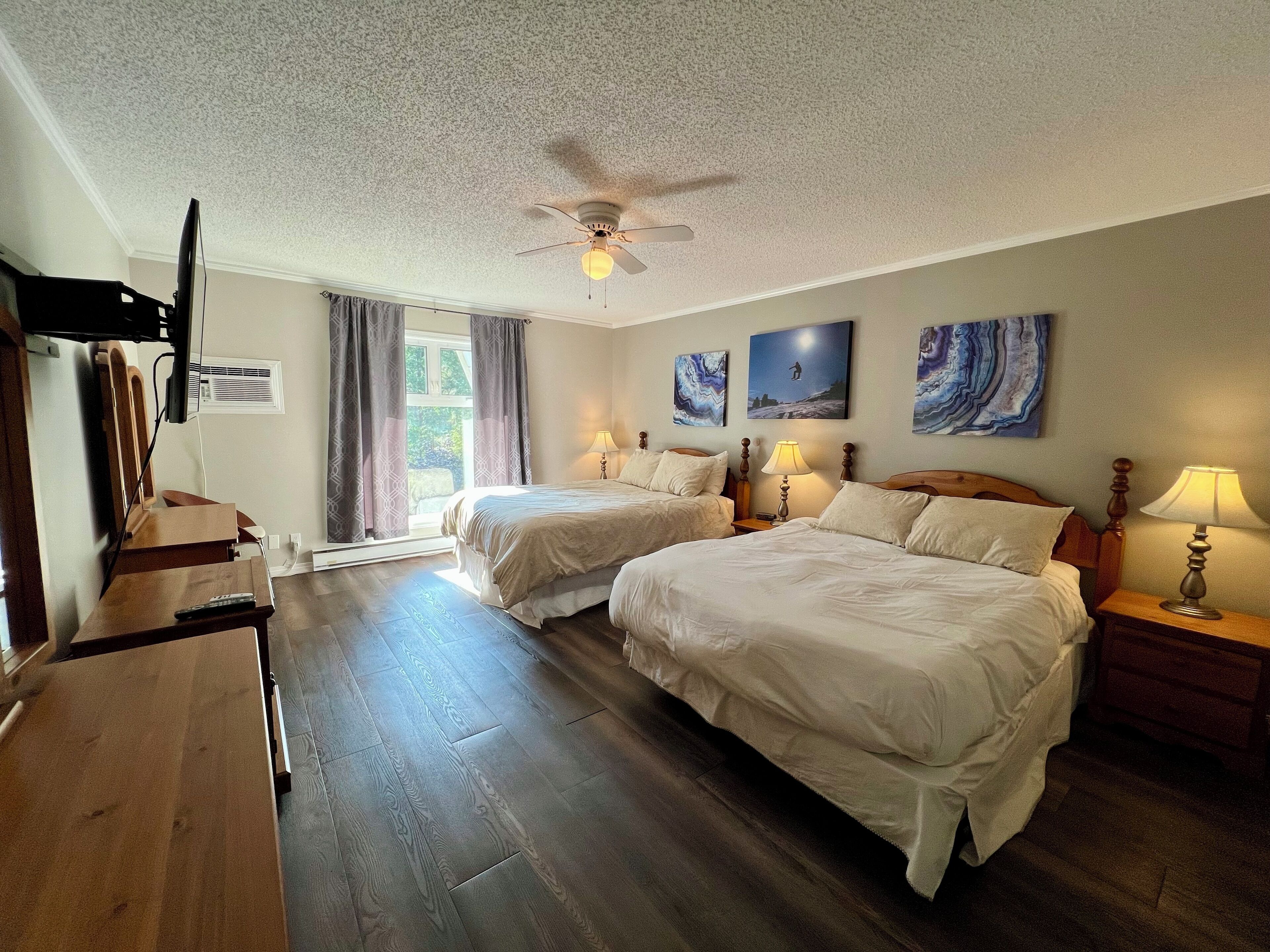 2 habitaciones, tabla de planchar con plancha y wifi gratis 