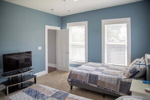 4 bedrooms, iron/ironing board, travel cot, WiFi