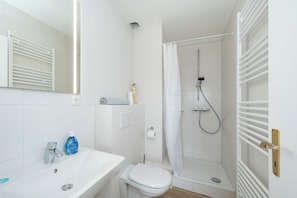 Shower, hair dryer