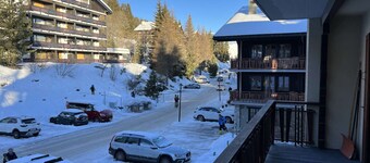 cosy 26 sqm studio is located in the Swiss Alps ski resort of Les Collons