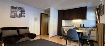 cosy 26 sqm studio is located in the Swiss Alps ski resort of Les Collons