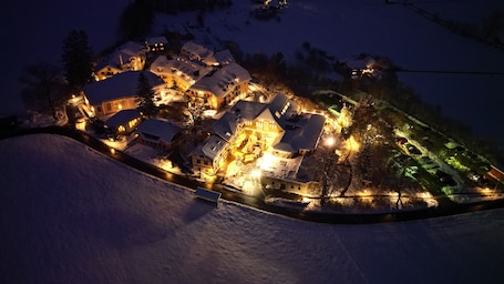 Aerial view. Restaurant Hotel Rüttihubelbad