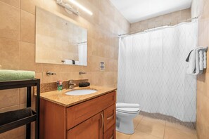 Hair dryer, towels