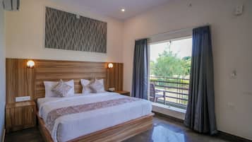 Premium bedding, down duvets, memory-foam beds, rollaway beds