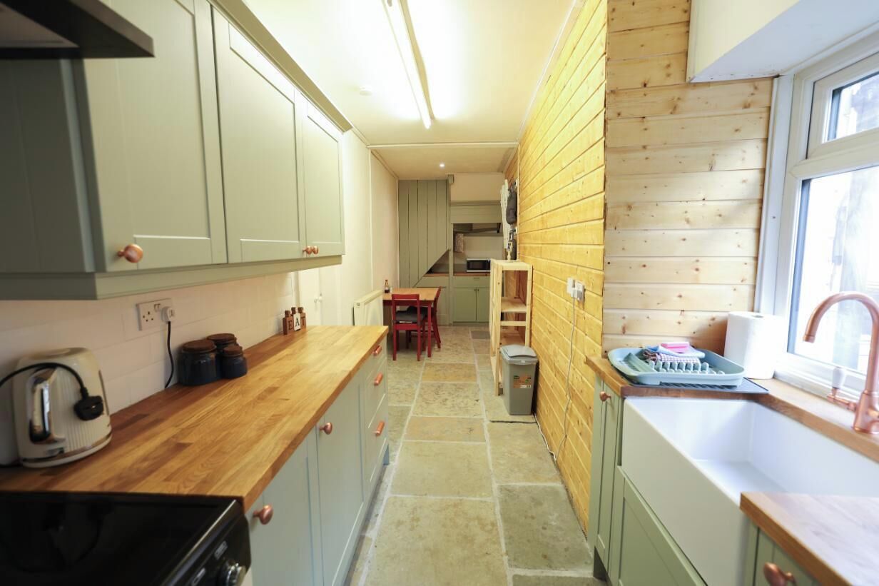Fridge, microwave, oven, toaster