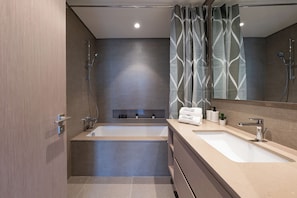 Towels, soap, toilet paper