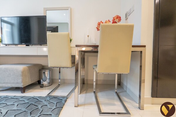 Luxury Studio, Balcony, City View | Iron/ironing board, free WiFi