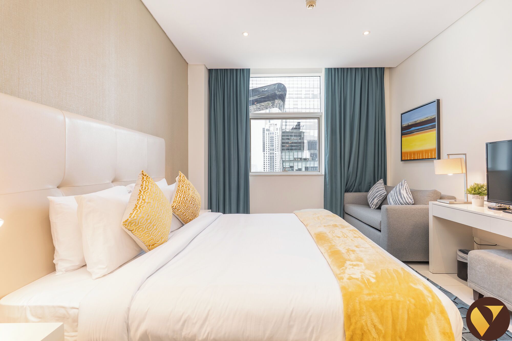 奢华开间, 阳台, 城市景观 | 熨斗/熨衣板、免费 WiFi