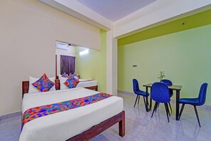 Chambre familiale | Draps en coton égyptien, literie de qualité, coffre-fort
