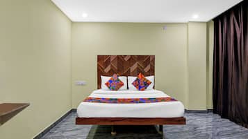 Sengetøy i egyptisk bomull, sengetøy av topp kvalitet og safe på rommet