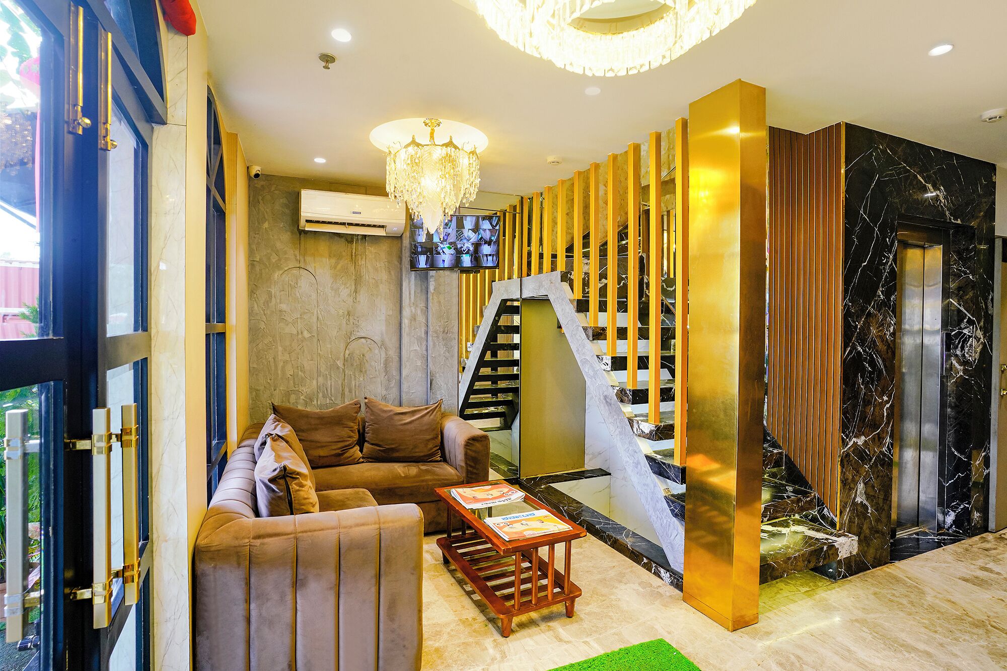 Sala de estar en el lobby