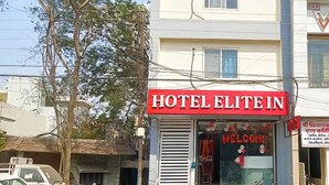 A hotel named HOTEL ELITEIN with a red signboard. - Fabhotel Elite Inn I (Indore)