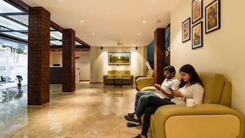 Sitteområde i lobbyen