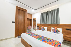 Sengetøy i egyptisk bomull, sengetøy av topp kvalitet og safe på rommet