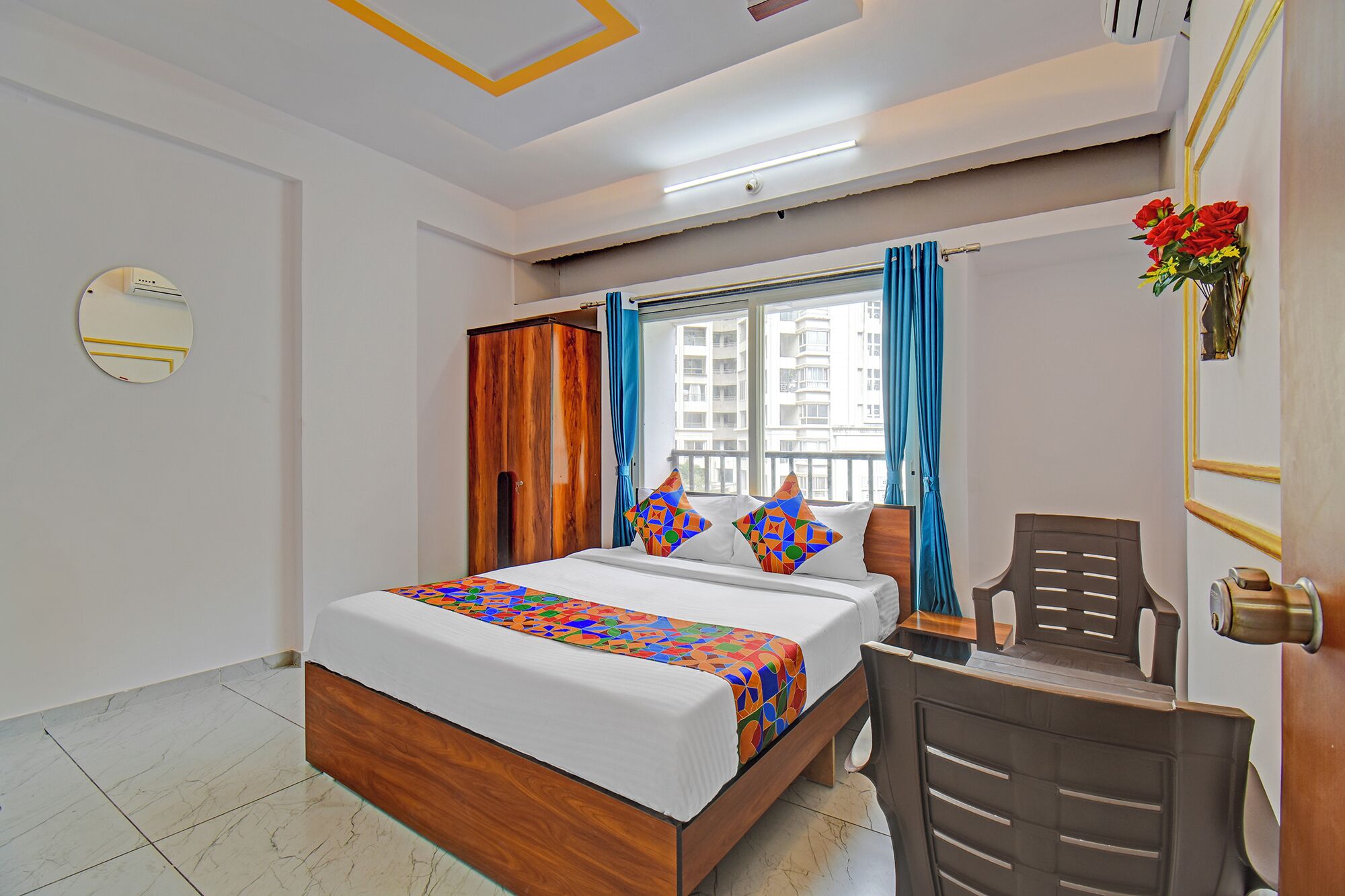 Sengetøy i egyptisk bomull, sengetøy av topp kvalitet og safe på rommet