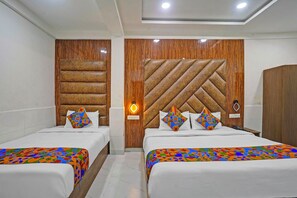 غرفة عائلية | ملاءات من القطن المصري وأغطية فراش متميزة وخزنة داخل الغرفة