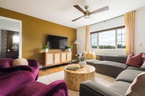 TV, table football, offices