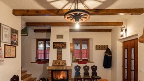 House | Living room | Fireplace - Holiday Home With hot Tube and 1 Room (Donja Stubica)