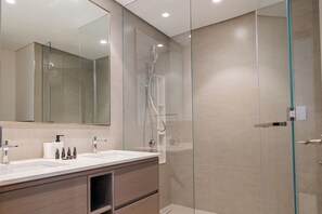 Towels, soap, toilet paper