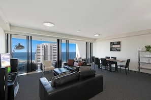 Apartment, Balcony, Ocean View | Living area