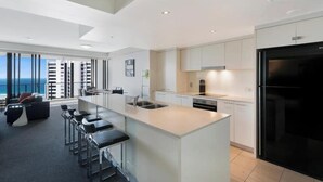 Apartment, Balcony, Ocean View | Private kitchen - Sky Lounge 4BR Sub Penthouse (Broadbeach)