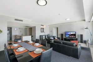 apartman, erkély, kilátással az óceánra | Étkező